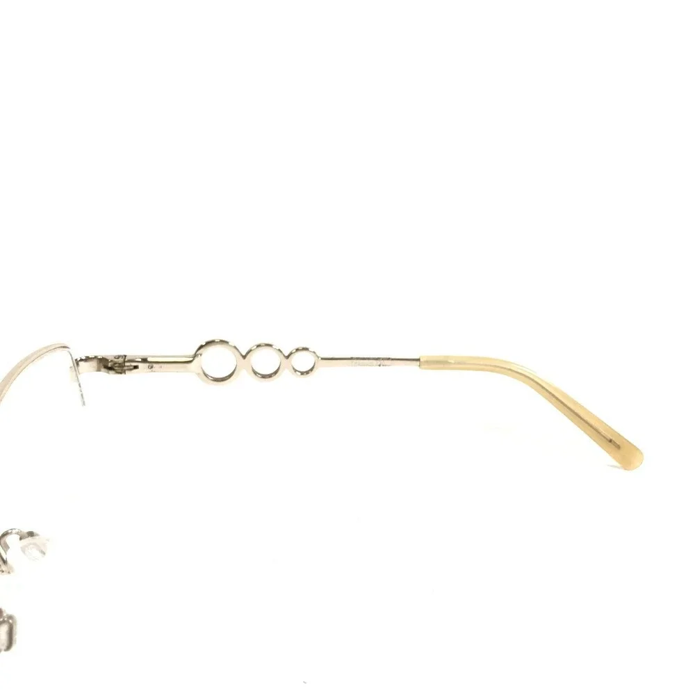 Titanium220 T 220 06 COL 40 Eyeglasses Frames Gold Square Half Rim 57-15-135